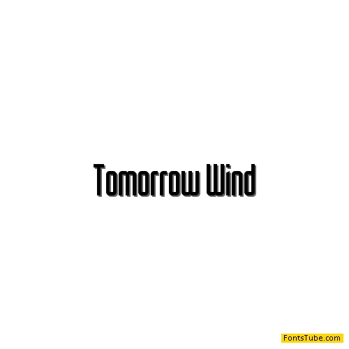 Tomorrow Wind Font