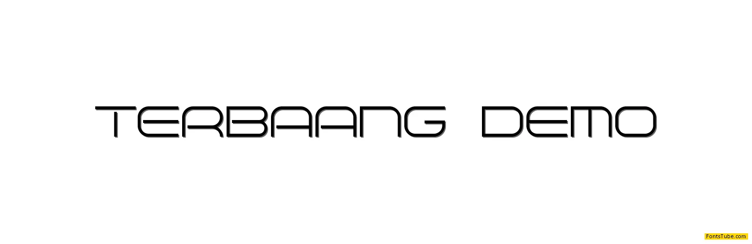 TERBAANG demo Font