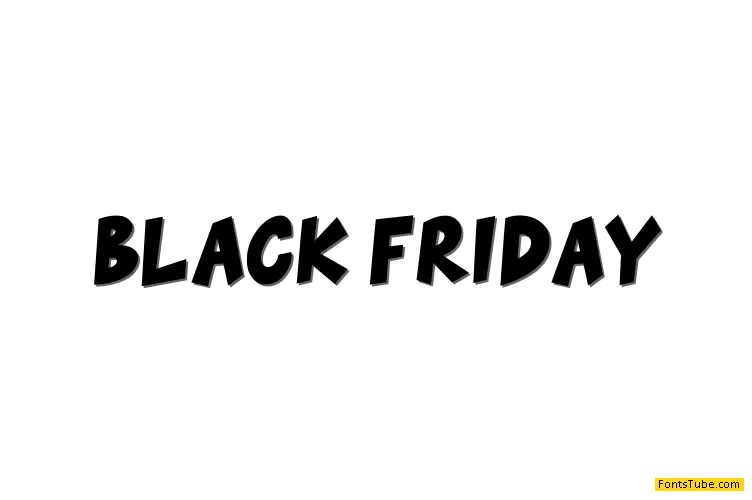 BLACK FRIDAY Font