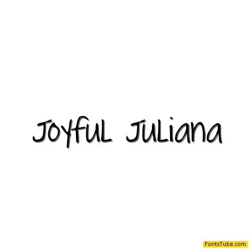 Joyful Juliana Font