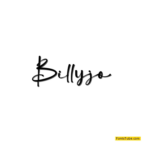 Billyjo - Personal Use Font
