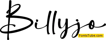 Billyjo - Personal Use Font