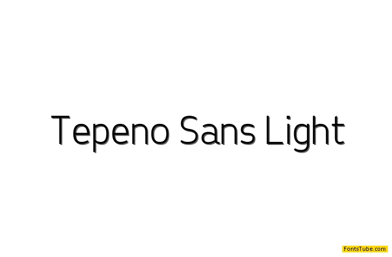 Tepeno Sans Font Family