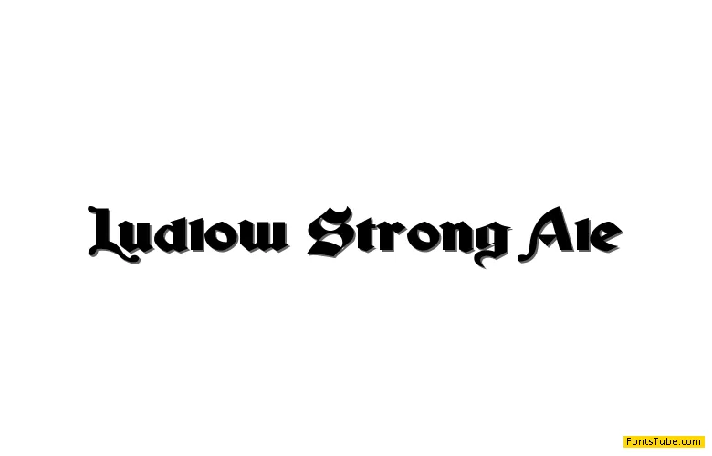 Ludlow Strong Ale Font
