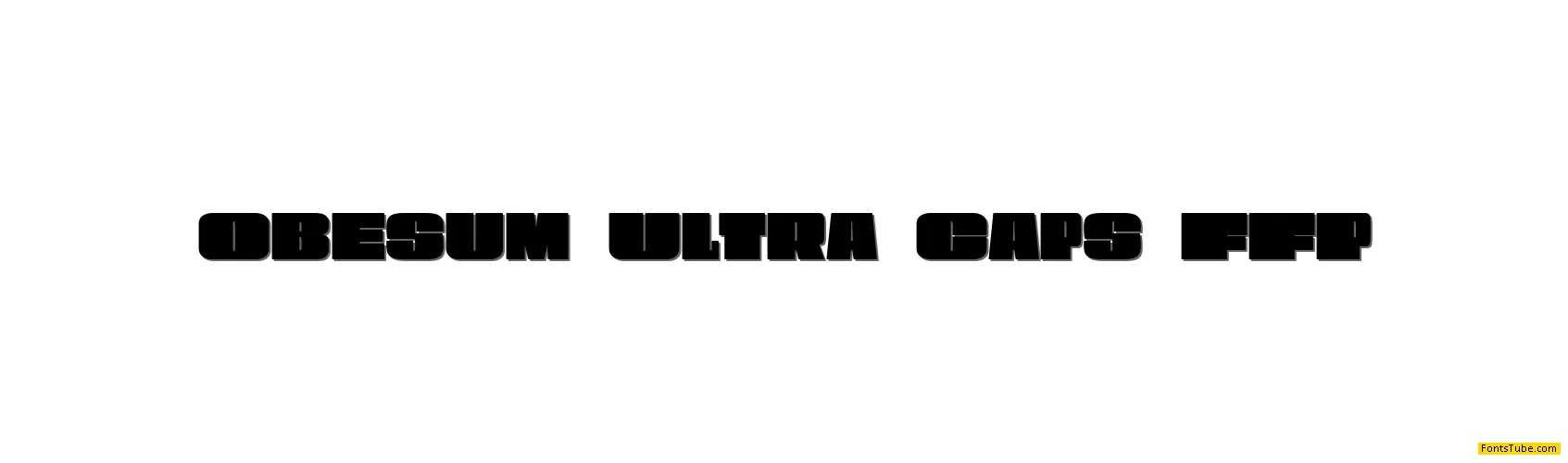 Obesum Ultra Caps Font