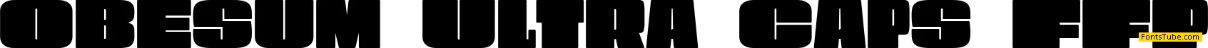 Obesum Ultra Caps Font
