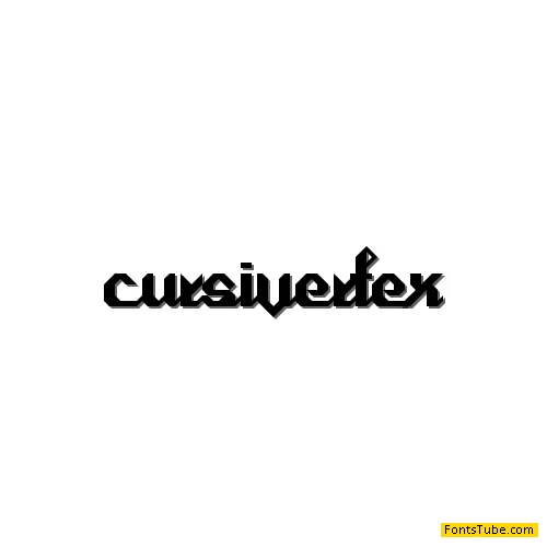 Cursivertex Font