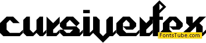 Cursivertex Font