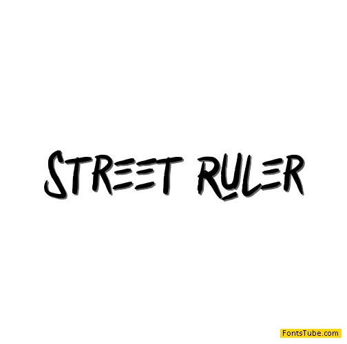 Street Ruler Font