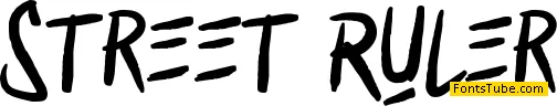 Street Ruler Font