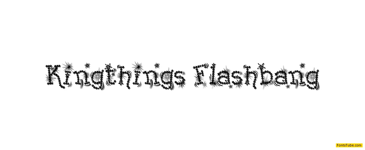 Kingthings Flashbang Font