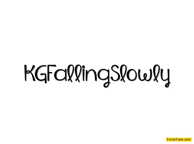 KG Falling Slowly Font