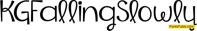 KG Falling Slowly Font