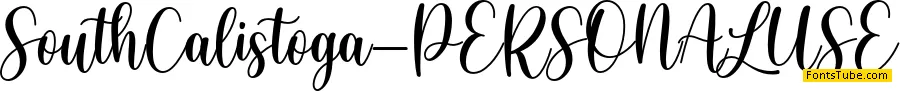 SouthCalistoga_PERSONALUSE Font