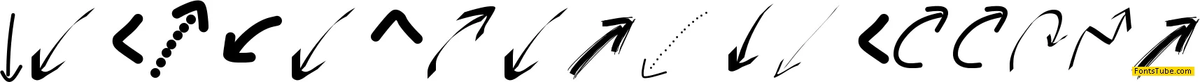 Peax Webdesign Arrows Font