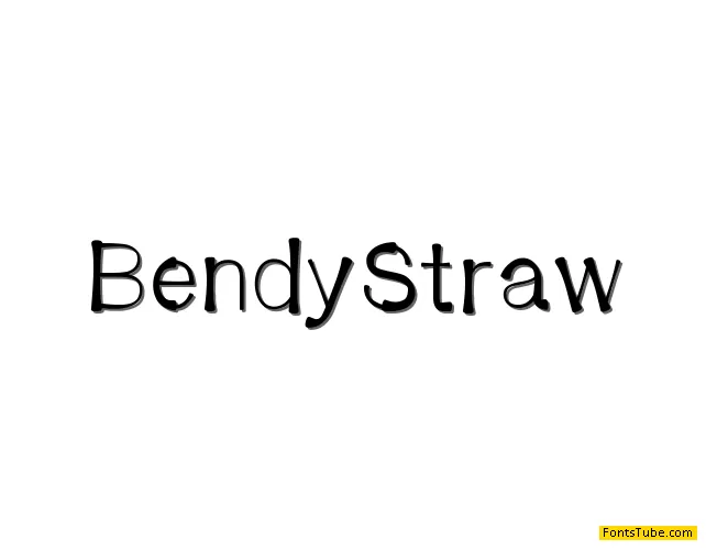 BendyStraw Font