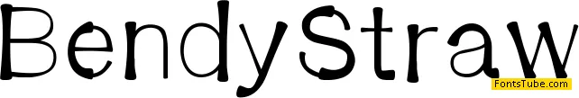 BendyStraw Font
