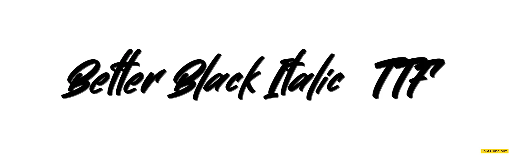 Better Black Font Family