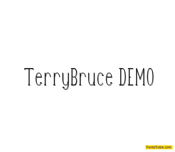 TerryBruce DEMO Font Family