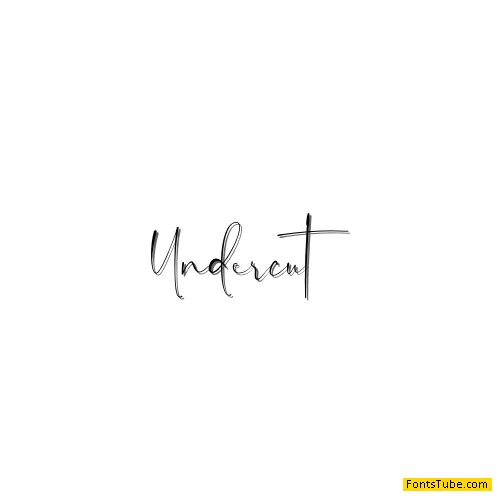 Undercut Font