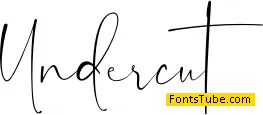 Undercut Font