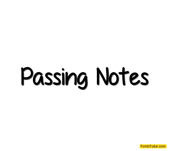 Passing Notes Font