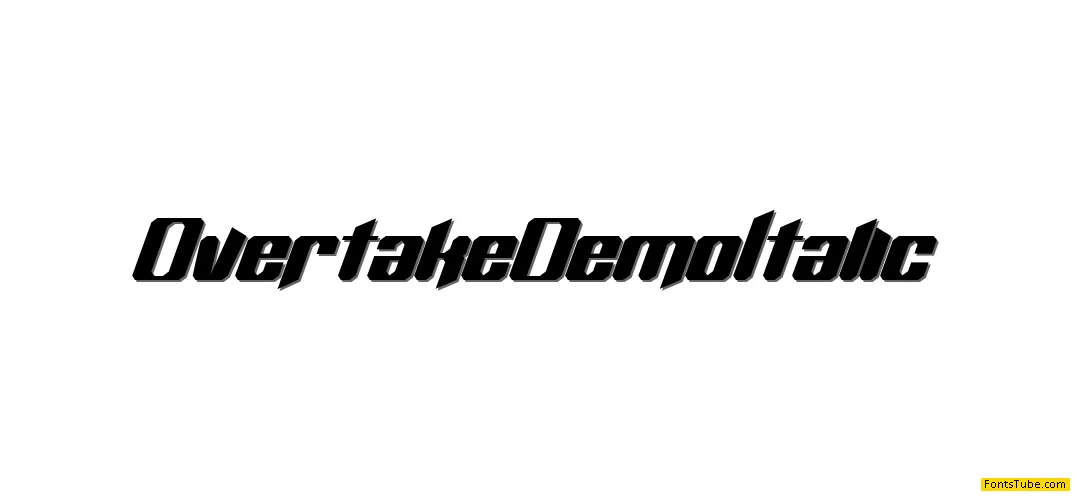 Overtake Demo Font Family