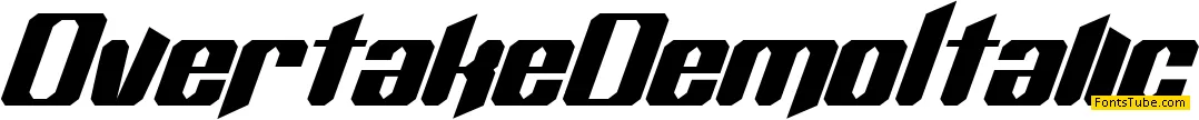 Overtake Demo Font Family