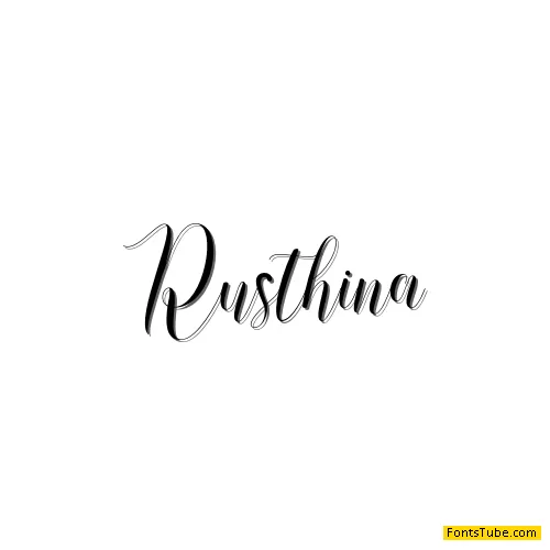 Rusthina Script Font