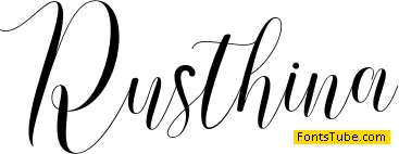 Rusthina Script Font