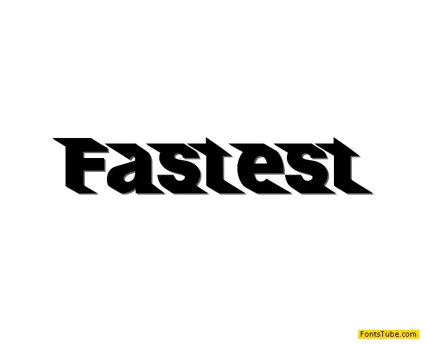 Fastest - Personal use Font