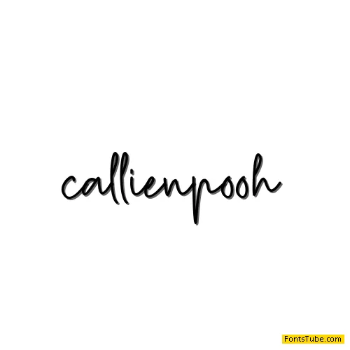 Callien Pooh Font
