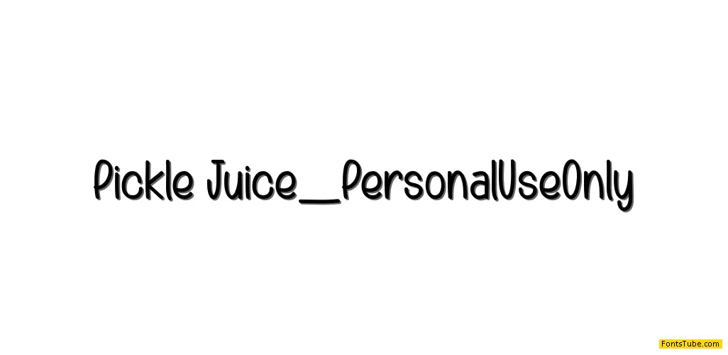 Pickle Juice_PersonalUseOnly Font