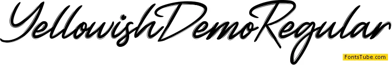 Yellowish Demo Font