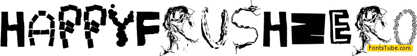HappyFrushZero Font
