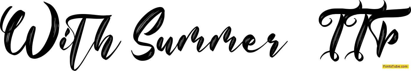 With Summer Font Family