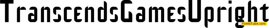 Transcends Games Font