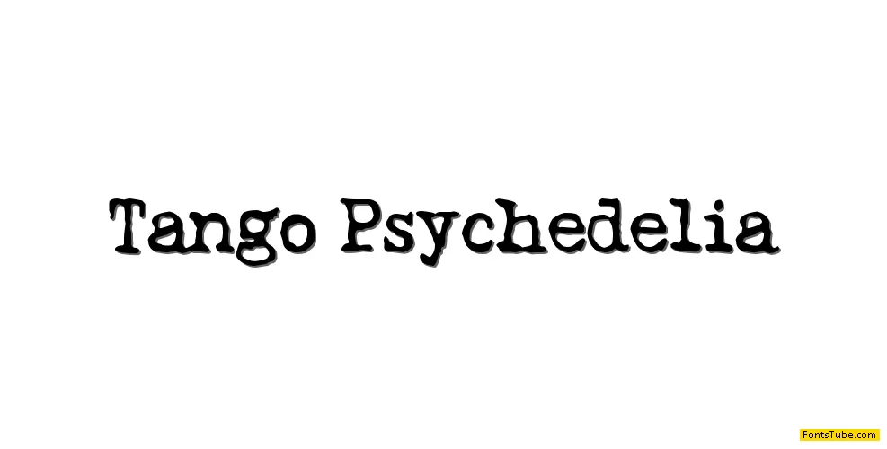 Tango Psychedelia Font