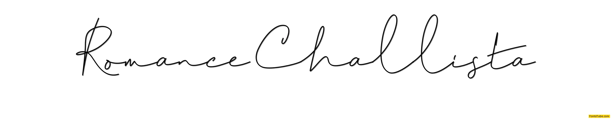 Romance Challista Font