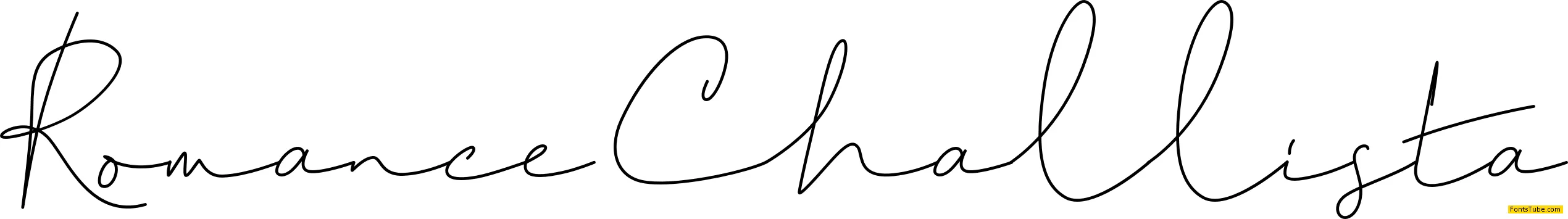 Romance Challista Font