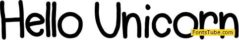 HelloUnicorn Font