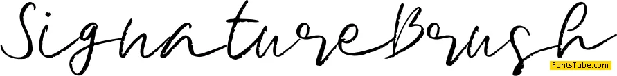 Signature Brush Font
