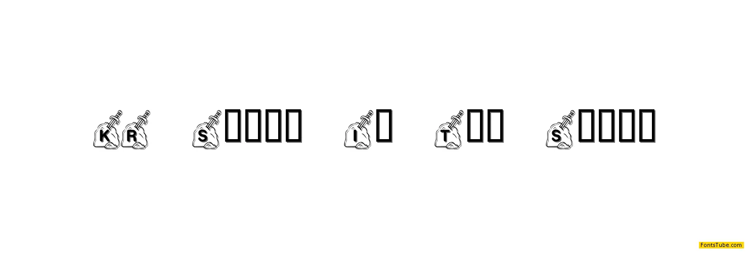 KR Sword In The Stone Font