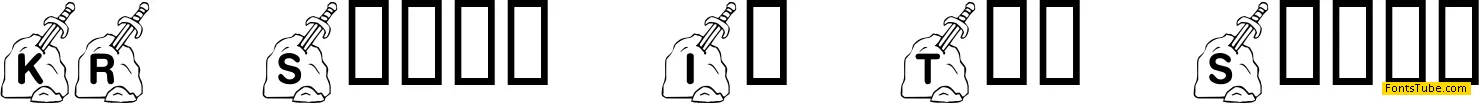 KR Sword In The Stone Font