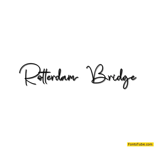 Rotterdam Bridge Font