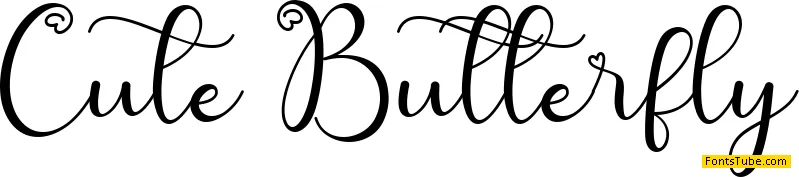 Cute Butterfly Font