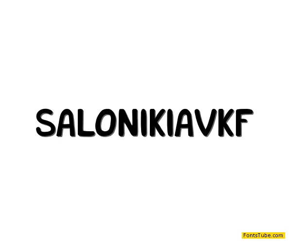 Salonikia VKF Font