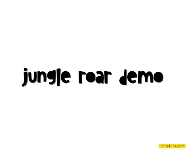 jungle roar demo Font