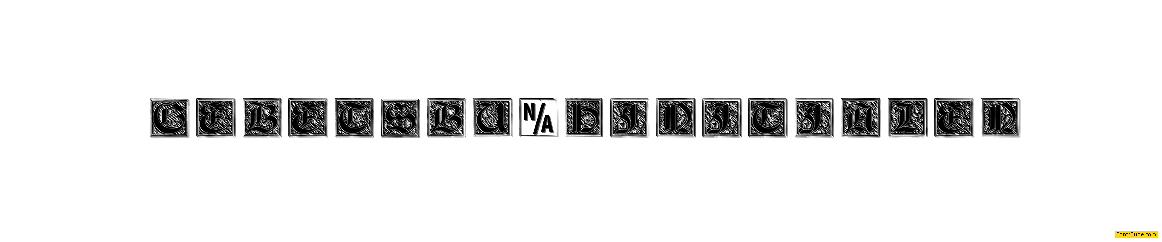 Gebetsbuch Initialen Font