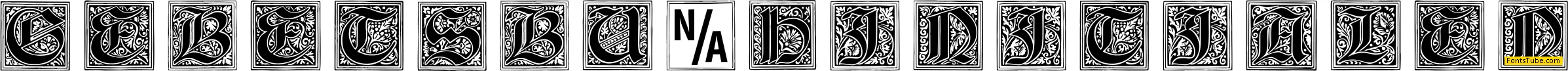 Gebetsbuch Initialen Font